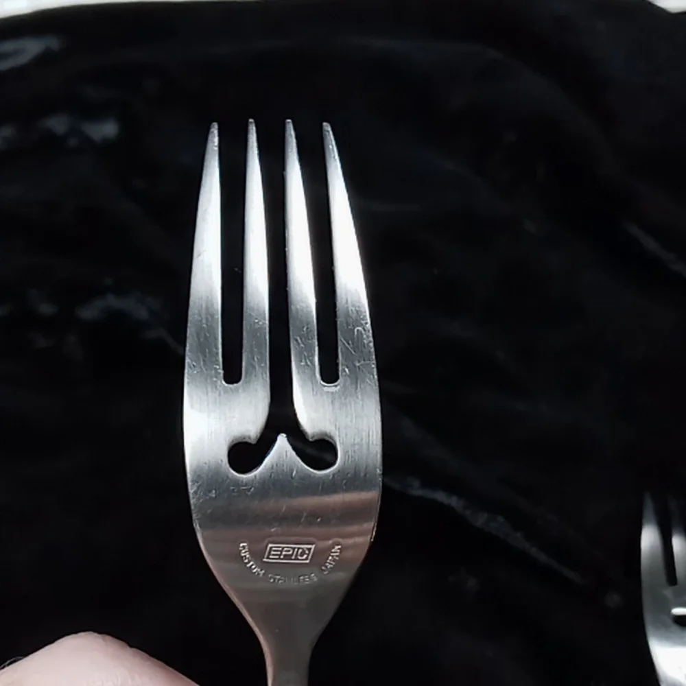 Vintage Epic Custom Stainless Steel Salad/Dessert Fork Set of 3